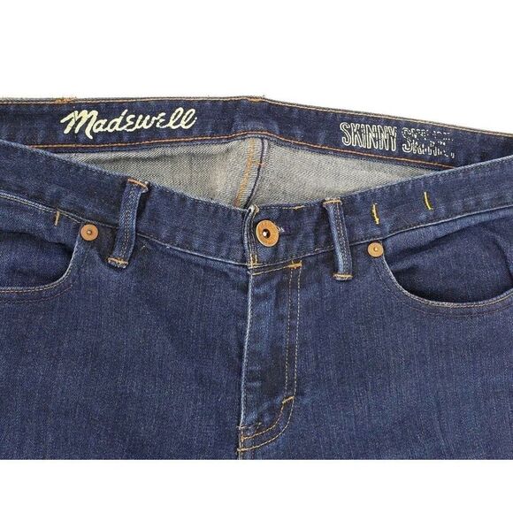 Madewell Blue Jeans Size 31 Dark Wash Denim Skinny Skinny - Picture 4 of 12